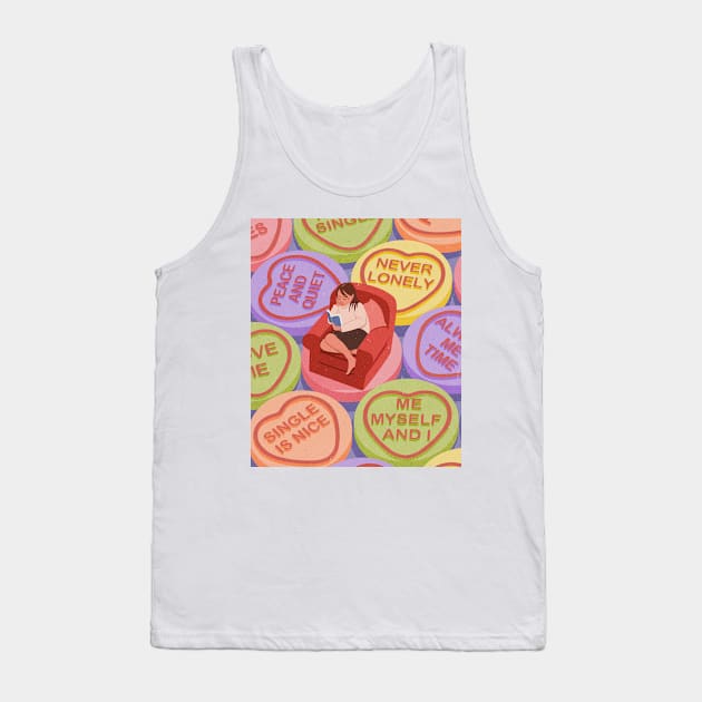 Love Hearts Tank Top by John Holcroft